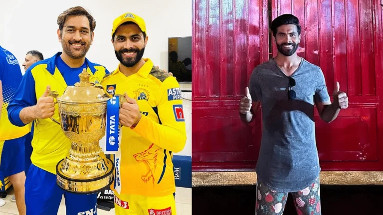 Ravindra Jadeja enjoys fanboy moment in Ranchi as he poses in front of MS Dhoni’s house, post goes viral