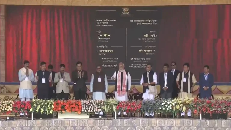 PM Modi launches projects worth Rs 11,600 crore in Assam, says development of northeast is govt’s prime agenda