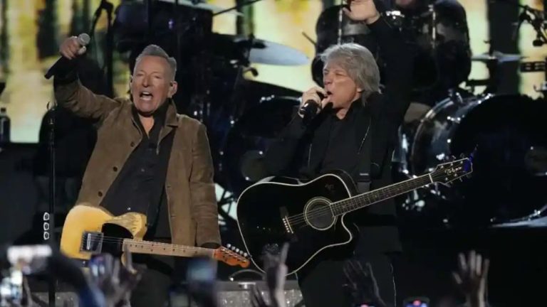 New Jersey comes West to kick off Grammy weekend with native sons Jon Bon Jovi and Bruce Springsteen