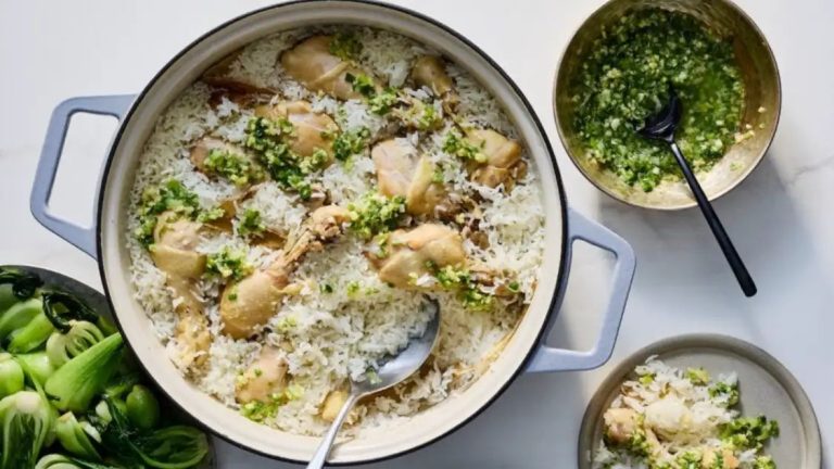 Chicken lover? Try this flavourful fusion recipe of one-pot ginger scallion chicken and rice