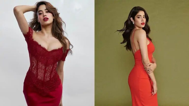 Valentine’s Day 2024: Unleash Your Inner Diva With These Janhvi Kapoor-Approved Red Ensembles