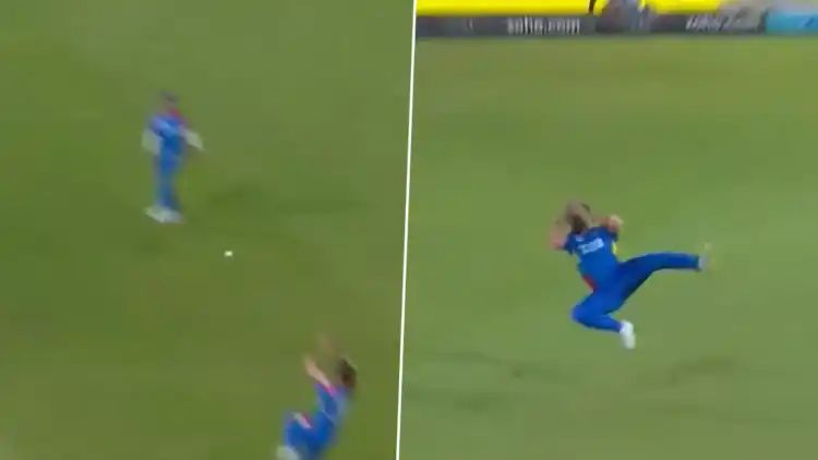 Naveen-Ul-Haq Takes an Absolute Screamer To Dismiss Leus du Plooy During Durban’s Super Giants vs Joburg Super Kings SA20 2024 Qualifier 2 Match (Watch Video)