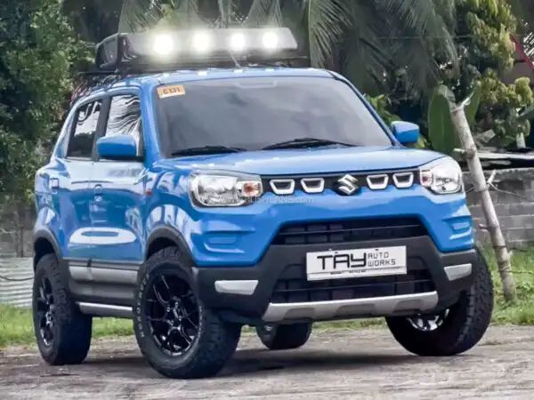 Maruti S-Presso Modified – Jacked Up With Larger Alloys, New Throatier Exhaust