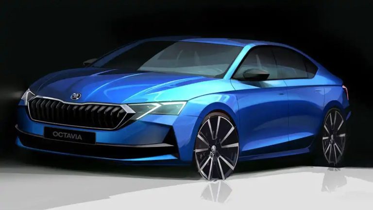 Sneak Peek: Sketches of the 2024 Skoda Octavia Facelift!