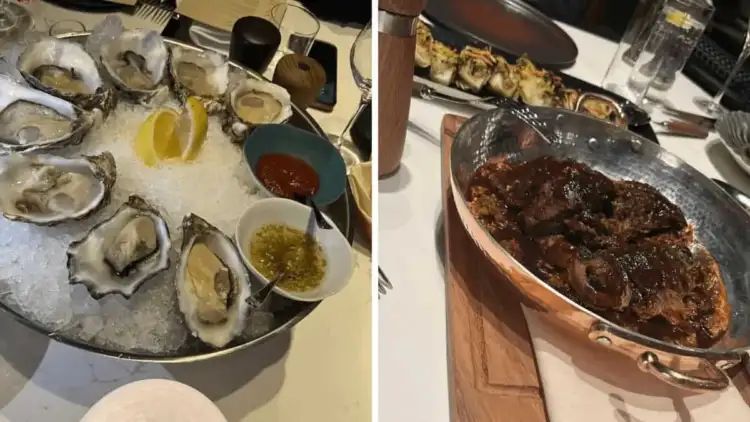 Malaika Arora Indulges In Oysters, Meat Roast At Arrazuna, Dubai