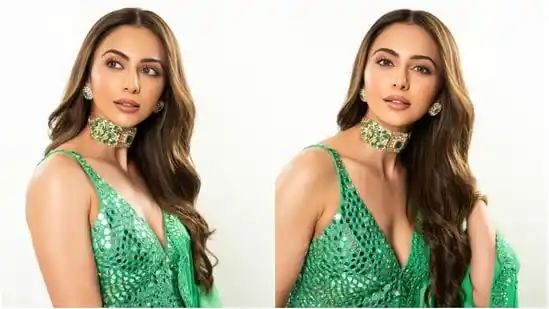 Before Rakul Preet Singh’s wedding to Jackky Bhagnani, here’s the cost of green sharara set she wore for her dhol night