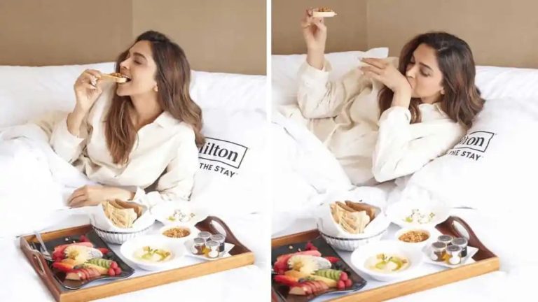 Deepika Padukone Enjoys A Post-BAFTA Breakfast Spread In Bed