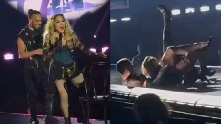 Madonna, 65, Falls On Stage With Dancer During LIVE Performance In Seattle; Video Goes Viral