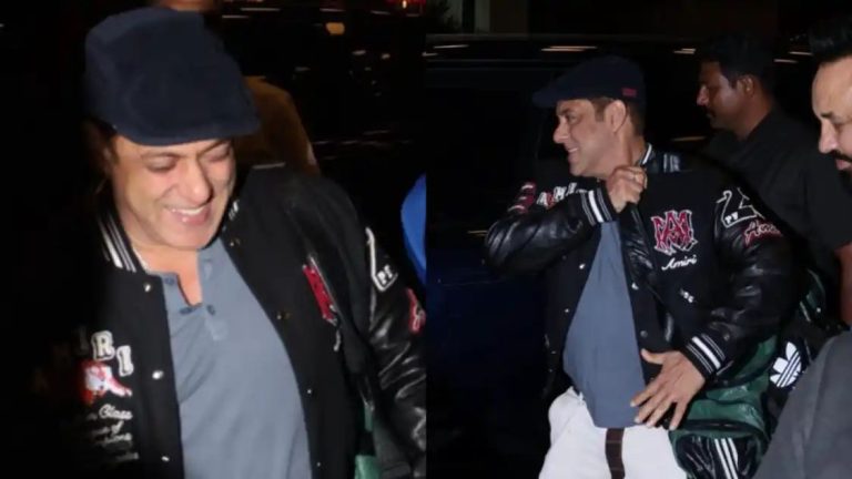 You Can’t Miss Salman Khan’s Vintage Cap And His Face Printed Pants Airport Look | Viral Video