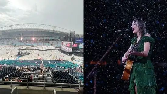 Taylor Swift’s Sydney concert hit by storm: Video of fans evacuating surfaces, show delayed