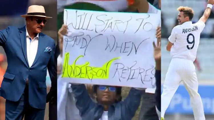 ‘Will start to study when Anderson retires’: Fan’s poster during 4th Test goes viral, Ravi Shastri reacts