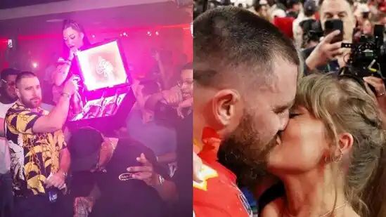 Travis Kelce’s Vegas night gets wild with towel dance to Taylor Swift’s Love Story: WATCH