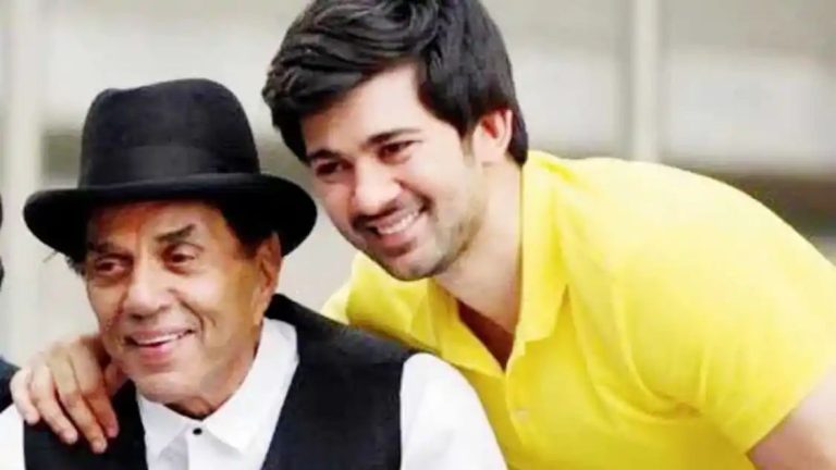 Dharmendra showers blessings on his grandson Karan Deol