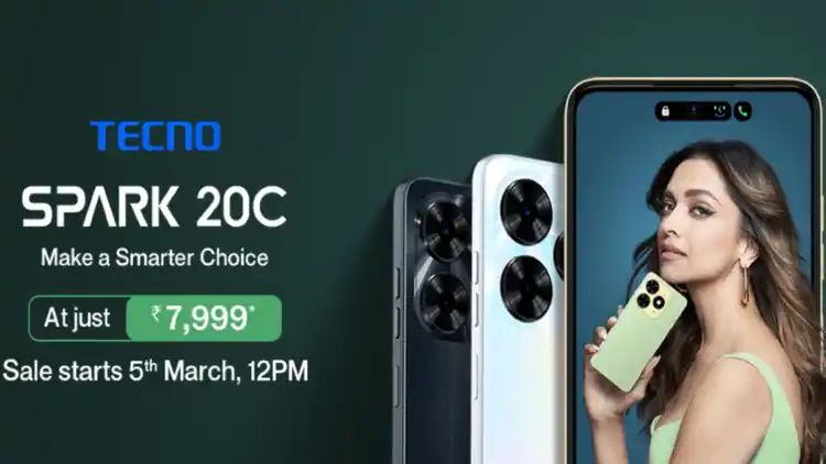 Tecno Spark 20C Budget Smartphone Launched in India: Check Price, Specs, Availability