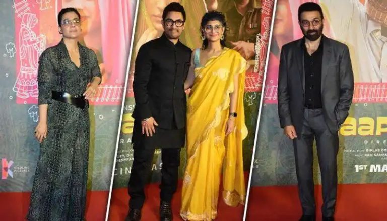 ‘Laapataa Ladies’ screening: Kajol to Sunny Deol, celebs attend Aamir Khan-Kiran Rao’s film event