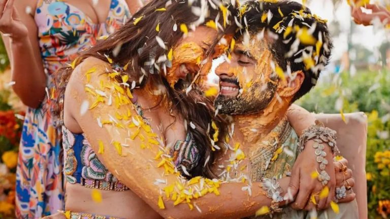 Rakul Preet Singh & Jackky Bhagnani`s Haldi ceremony pics are all things love