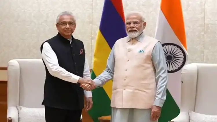 PM Narendra Modi, Mauritian counterpart inaugurate airstrip, jetty at Agalega Island in Mauritius