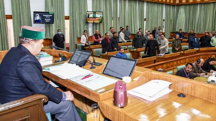 Himachal assembly Speaker disqualifies 6 Congress MLAs, ruling party regains a majority for now