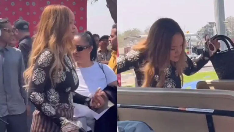 Rihanna Reaches Jamnagar Ahead Of Anant Ambani-Radhika Merchant’s Pre-Wedding Bash (WATCH)