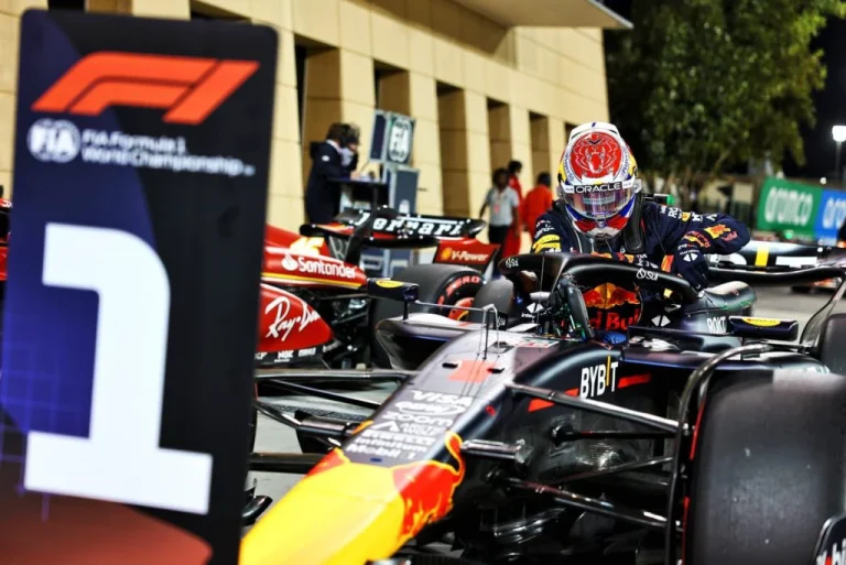 Which drivers secured the pole position for the 2024 Bahrain Grand Prix in Formula 1?