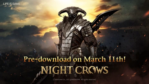 Pre-download NIGHT CROWS Global on March 11th