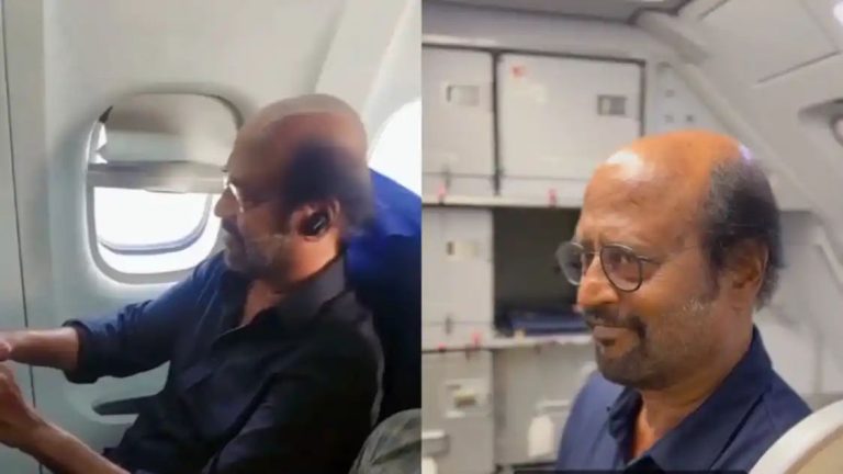 Rajinikanth travels economy class wearing casual outfit, video goes viral | WATCH