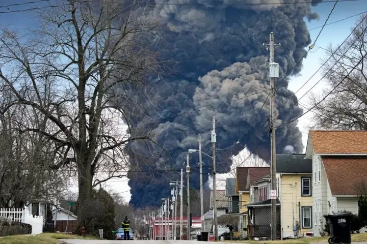 After Ohio train derailment, tank cars didn’t need to be blown open to release chemical, NTSB says