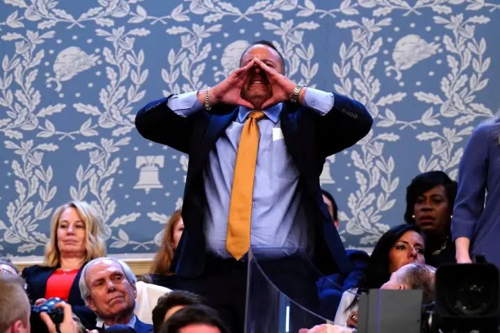 What is Abbey Gate? Heckler thrown out of State of the Union for screaming about deadly attack