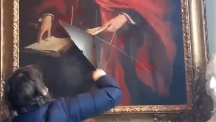 Pro-Palestine protesters slash historic painting at University of Cambridge