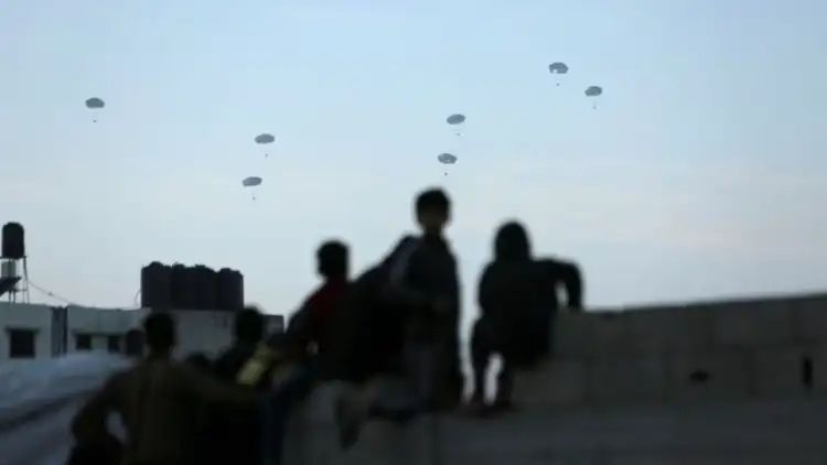 Israel-Hamas War: Humanitarian Airdrop Crashes Into Crowd, Kills Five After Parachute Fails To Deploy