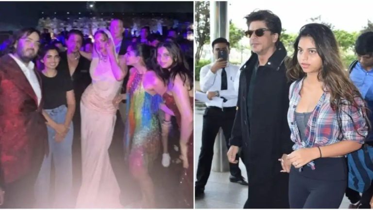 Shah Rukh Khan, Suhana Khan’s pic with Rihanna from Anant Ambani-Radhika Merchant’s pre-wedding gala goes VIRAL