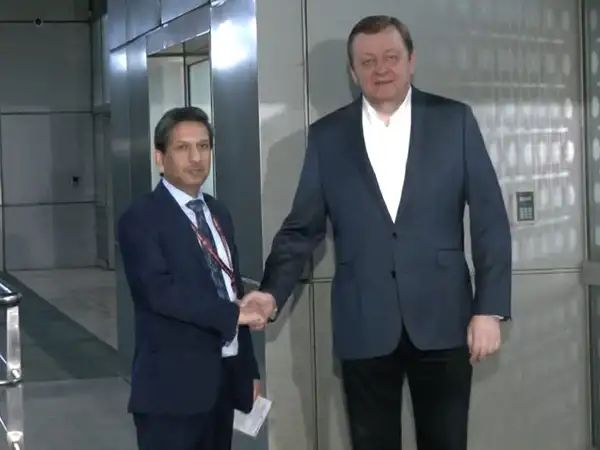 Belarusian Foreign Minister Sergei Aleinik arrives in Delhi