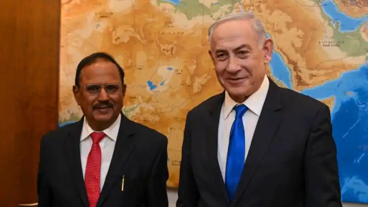 NSA Doval calls on Israeli PM Netanyahu to discuss war in Gaza, humanitarian assistance