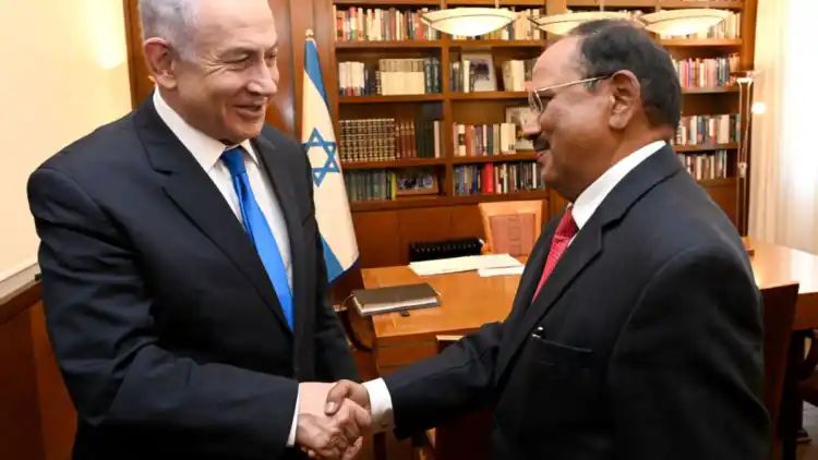 Israeli PM Netanyahu meets NSA Ajit Doval, hold talks on Gaza crisis, release of hostages