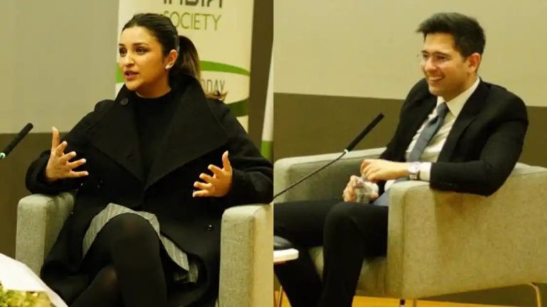 Photos: Parineeti-Raghav twin in black at London India Forum 2024