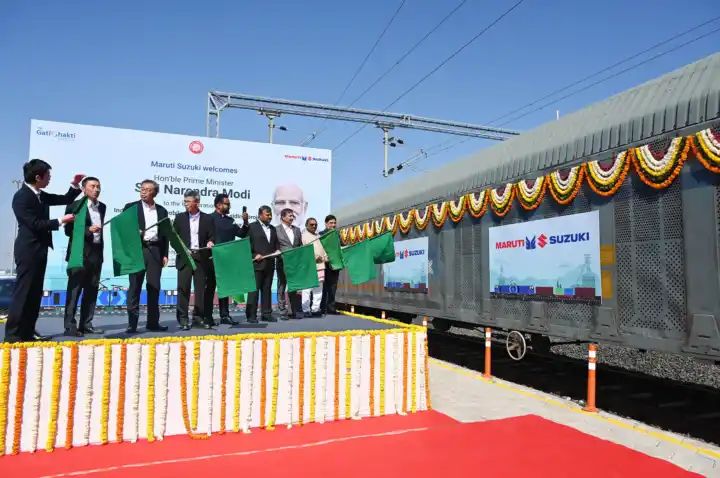 India’s first-ever automobile in-plant siding at Suzuki Motor Gujarat begins operations