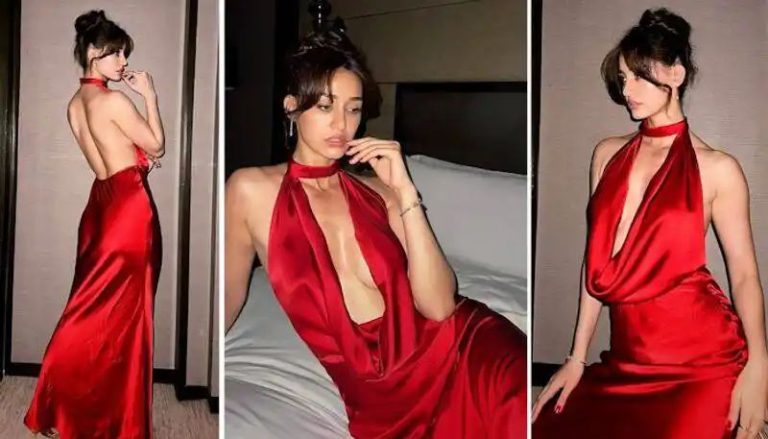 Disha Patani SEXY photos: Yodha actress looks HOT in red backless satin gown; take a look