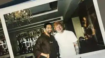 Ayushmann Khurrana meets Ed Sheeran, shares polaroid picture with ‘Shape of You’ singer