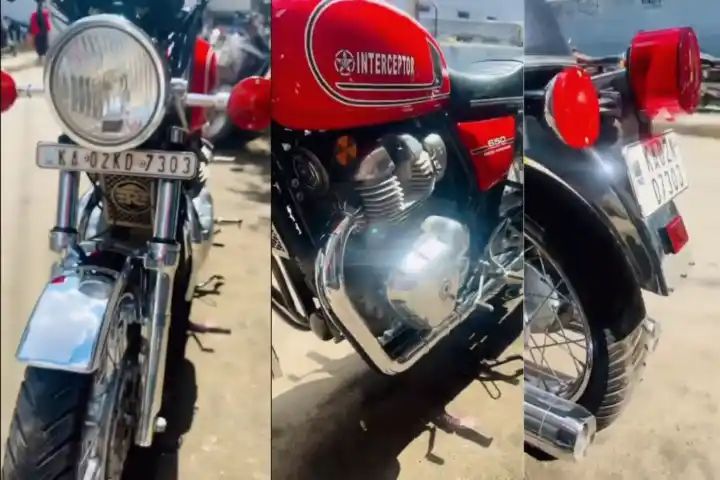 Modified Royal Enfield Interceptor 650 Looks Like Yamaha RD350, Check Exhaust Note In Video