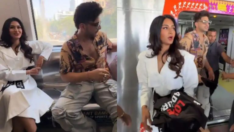 Karan Kundrra & Erica Fernandes Ditch Their Cars, Take Mumbai Metro For Love Adhura Promotions