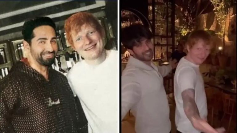 Ed Sheeran meets Ayushmann Khurrana, dances with Armaan Malik on ‘Butta Bomma’ song