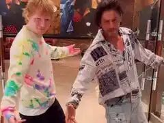 Viral: Shah Rukh Khan Teaches Ed Sheeran His Iconic Pose. Here’s The Result