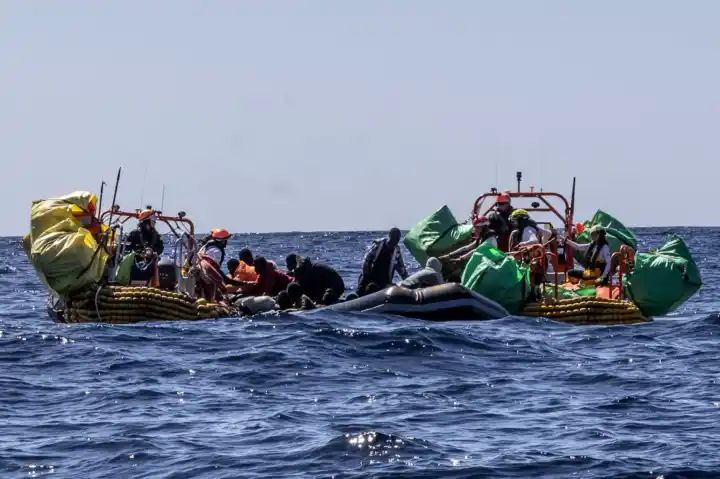 Survivors of Mediterranean rescue say about 60 people died on the trip from Libya, aid group reports