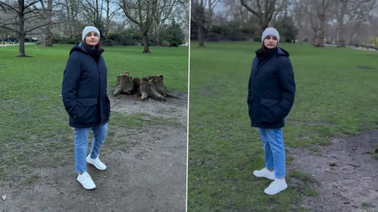 Parineeti Chopra Enjoys London Weather, Takes Stroll in Park (Watch Video)