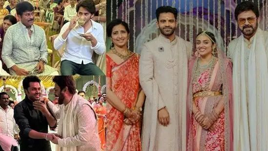 Mahesh Babu, Karthi, Chiranjeevi attend wedding of Venkatesh’s daughter Havyavahini in Hyderabad. See pics