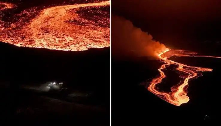 Volcano erupts again in Iceland, fourth time in 3 months