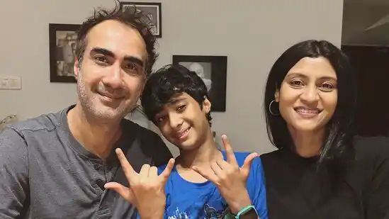 Exes Konkona Sen Sharma, Ranvir Shorey celebrate son Haroon’s 13th birthday together. See pic