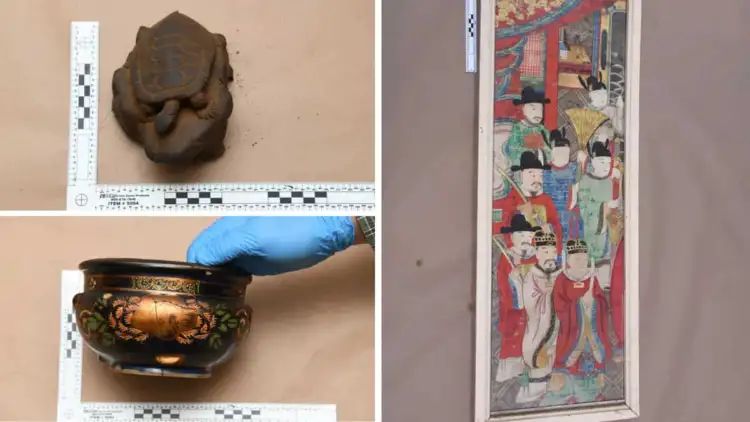 FBI returns 22 historic artefacts to Japan looted after Battle of Okinawa found in Massachusetts home