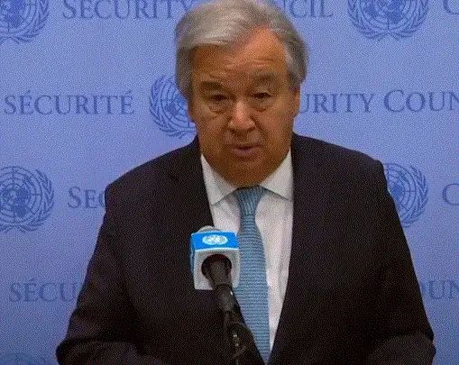 UN Chief urges Israel to ensure “complete and unfettered access” for humanitarian goods throughout Gaza