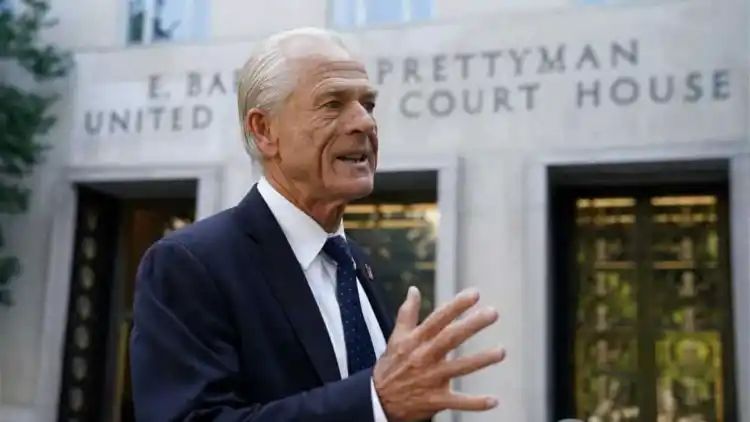 Donald Trump’s ex-aide Peter Navarro says ‘I’m pissed’ at start of historic prison sentence